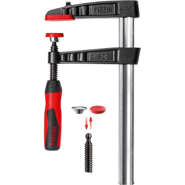 Cảo chữ F ngàm kẹp 300mm BESSEY TG30-2K, lực 6000N