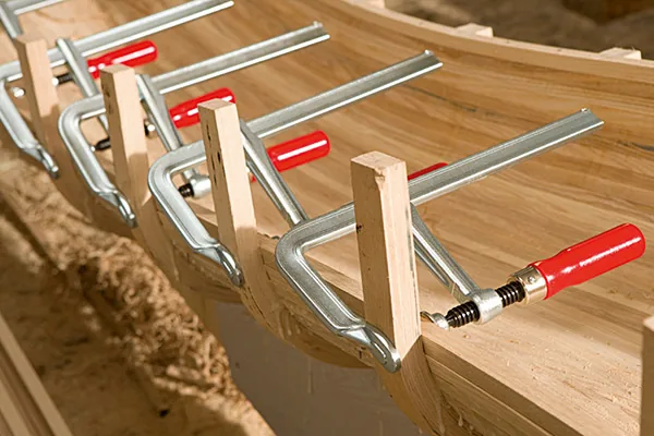 GZ All‑steel screw clamp with wooden handle 3