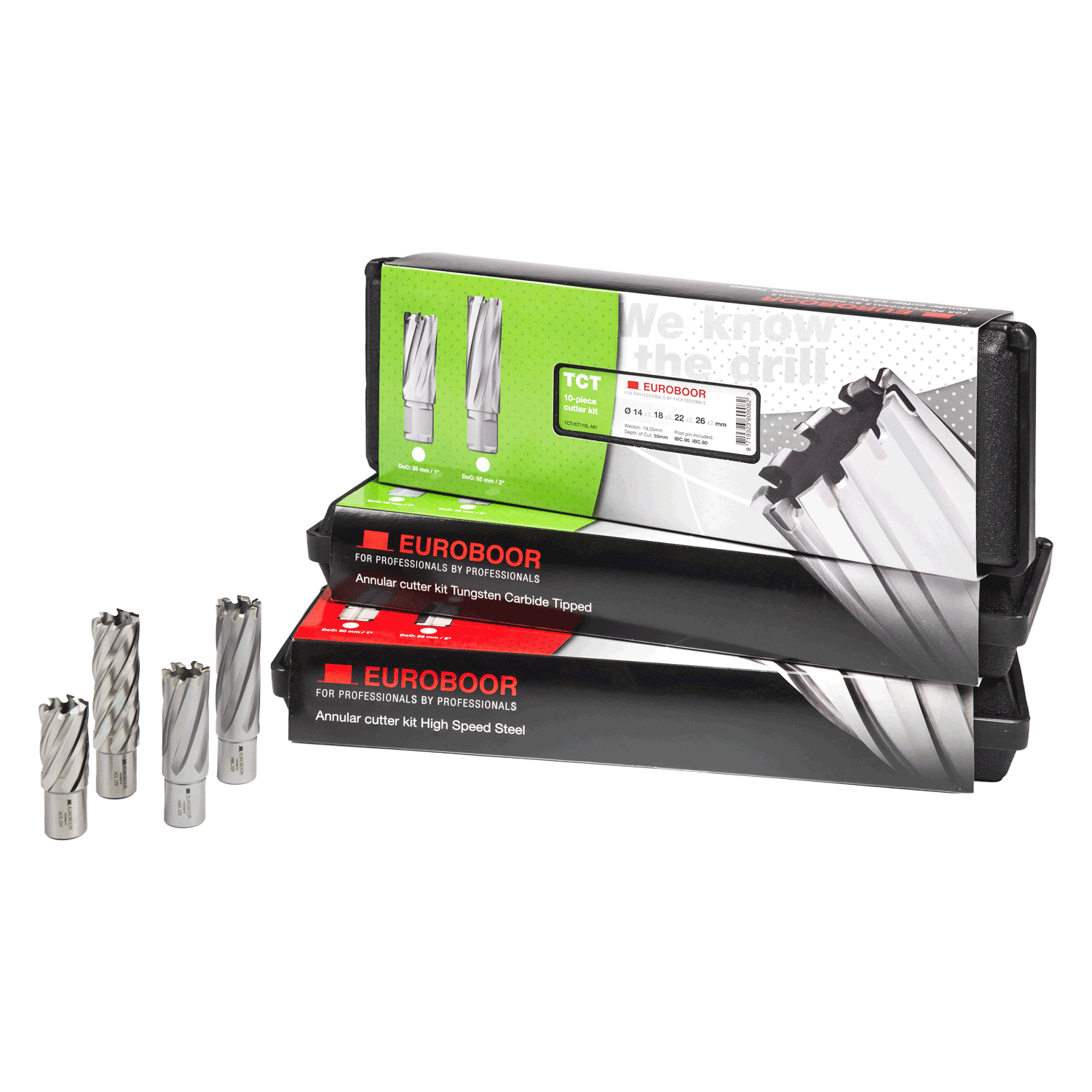 Bộ cắt, TCT, DoC 35 mm, Dmin 14 mm, Dmax 26 mm. Euroboor TCT.KIT/10S-M1 - 3/4, 19.05 thumbnail 2