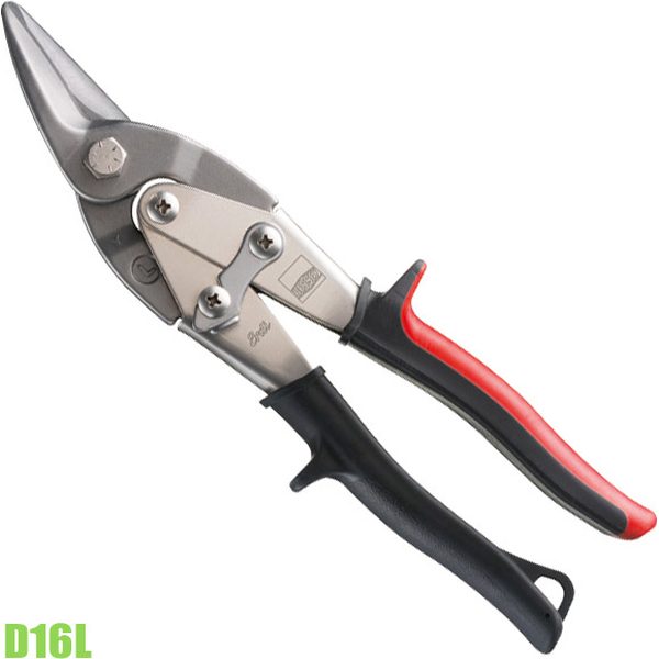 Kéo cắt tôn BESSEY D16L, hướng cắt thẳng bo sang trái