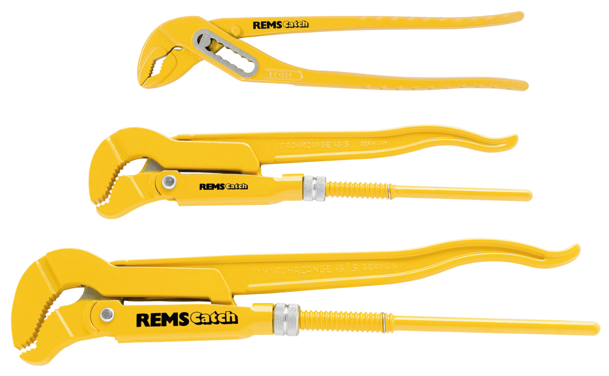 Mỏ lết răng REMS 116X01 R ngàm chữ S, độ mở 1", S 1 1/2", chiều dài 240mm thumbnail 2