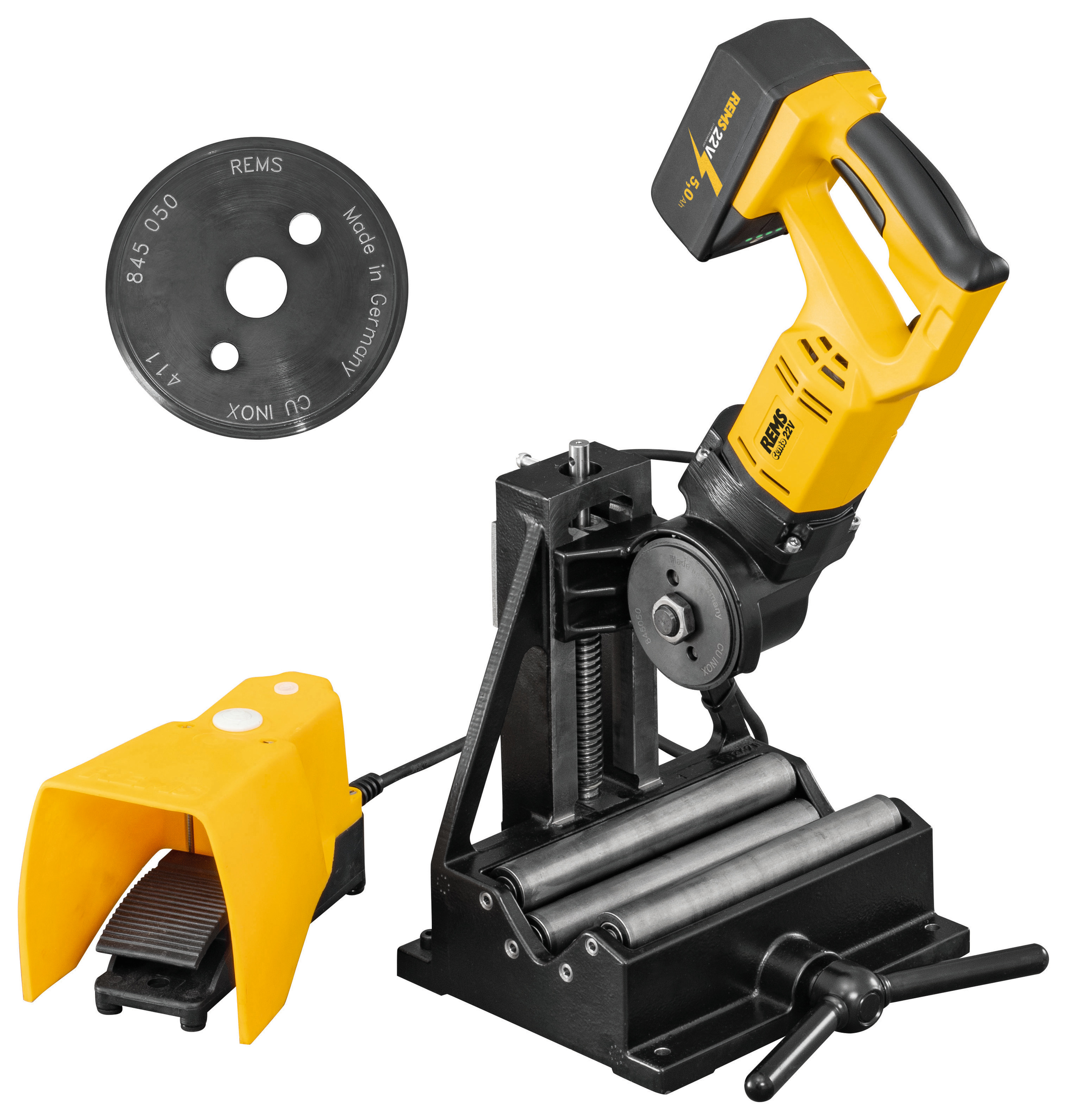 REMS 845X04 R220 - Cento 22V Basic + bánh cắt Cu-INOX thumbnail 2