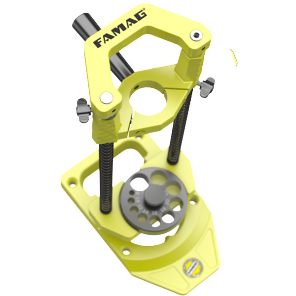 Chân đế máy khoan FAMAG 1403, đồ gá khoan gỗ