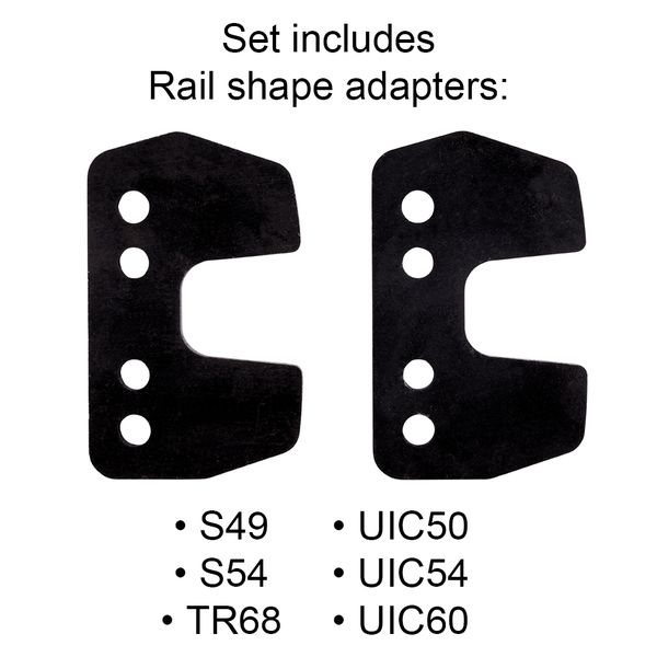 Bộ chuyển đổi hình dạng ray. Euroboor RAK.003/SET - 6.53, 2.96