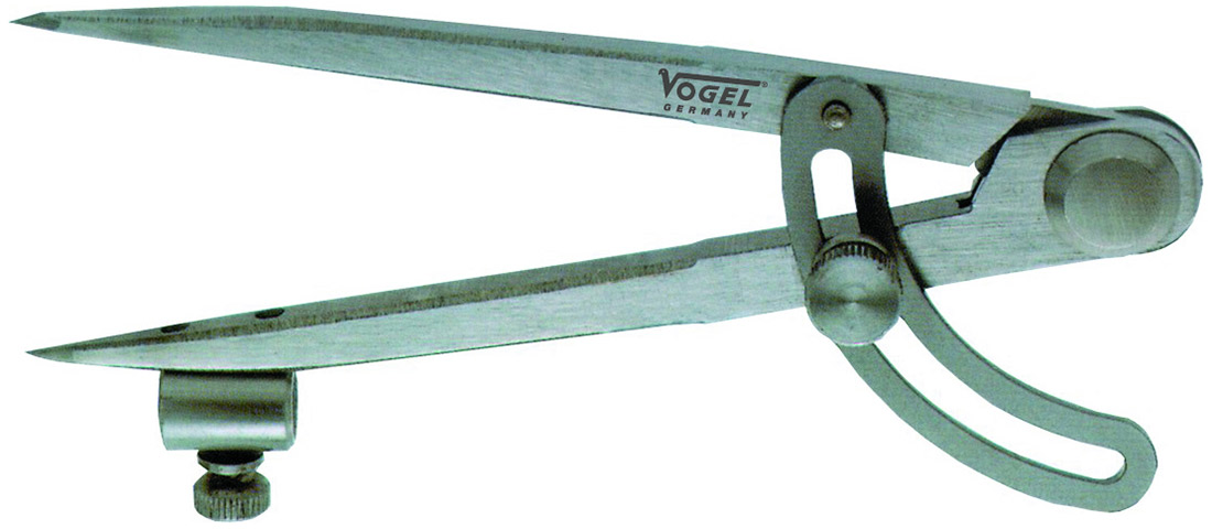 Compa vạch dấu 30247 có ống gắn bút, điều chỉnh bằng vít