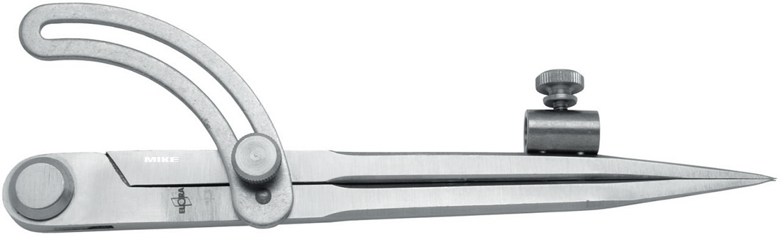 Compa kỹ thuật mũi liền dài 200mm ELORA 1586-200, có ống gắn bút