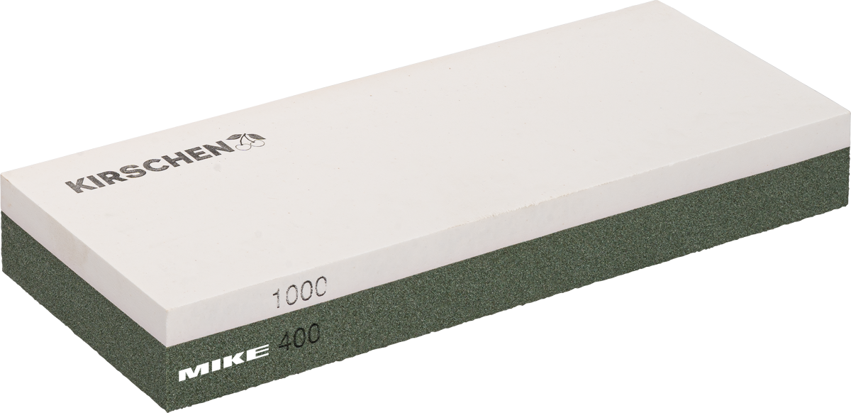 Đá mài Kirschen 3728000 hạt mài 400/1000 màu xanh trắng dùng mài trung gian và tinh chỉnh lưỡi