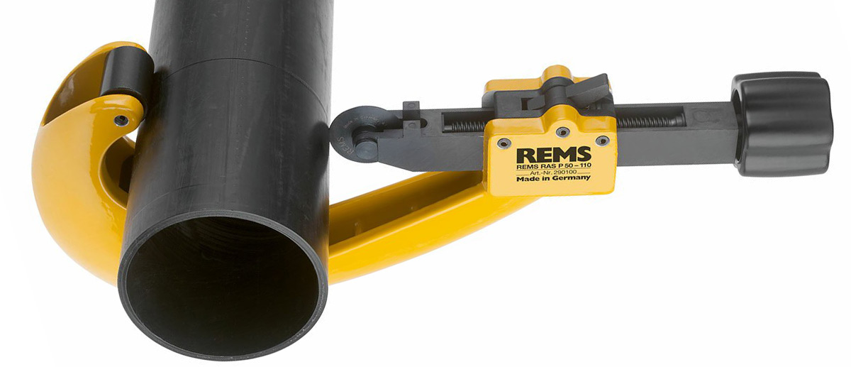Dao cắt ống nhựa cỡ lớn Rems RAS P, đường kính 160mm
