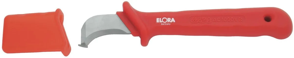 977A dao gọt vỏ cáp cách điện lưỡi cong mũi tà ELORA