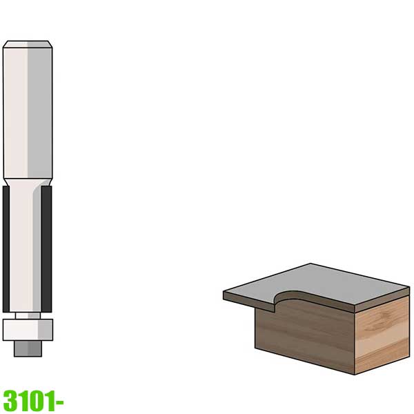 Dao phay, làm phẳng góc cạnh, hai lưỡi Carbide, FAMAG 3101