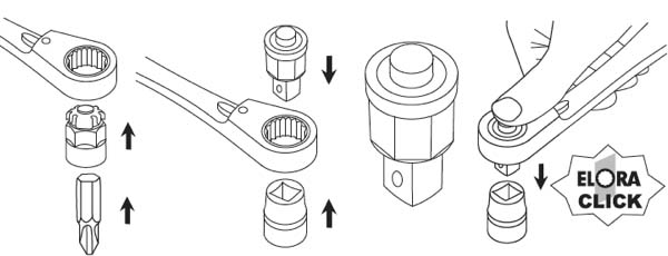 118- đầu chuyển đa năng ELORA
