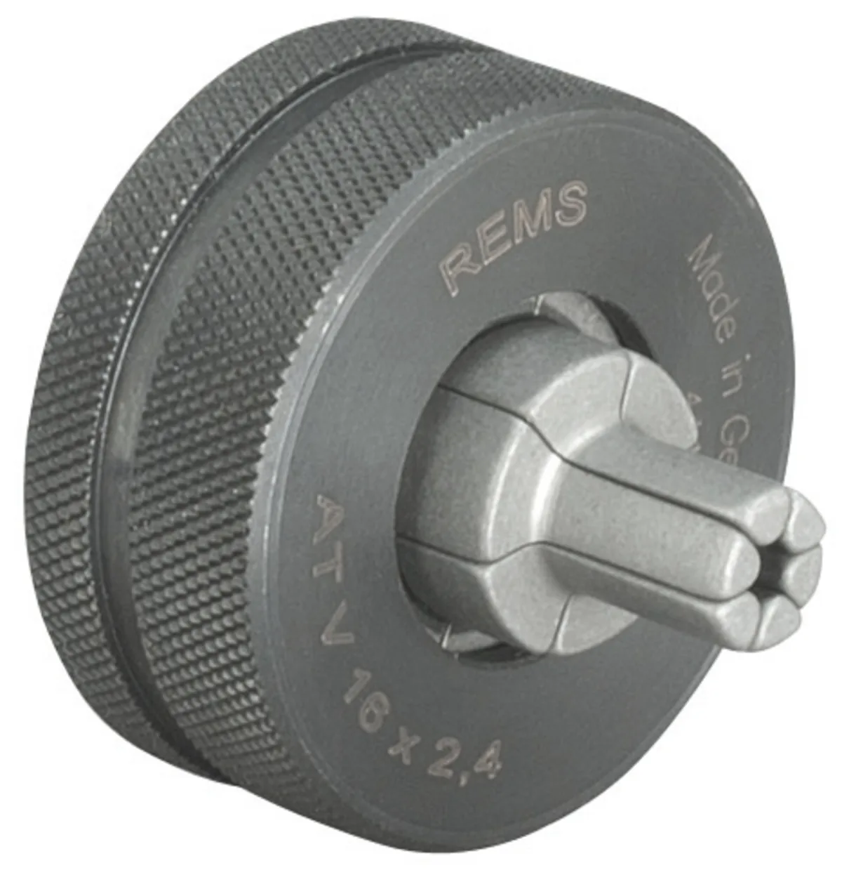 Đầu nong loe ống REMS AT V Ø16–Ø40 cho hệ aquatherm grey pipe – ống nhiều lớp MVR — Đường kính ống Ø16 × 2,4 mm, Trọng lượng 120g