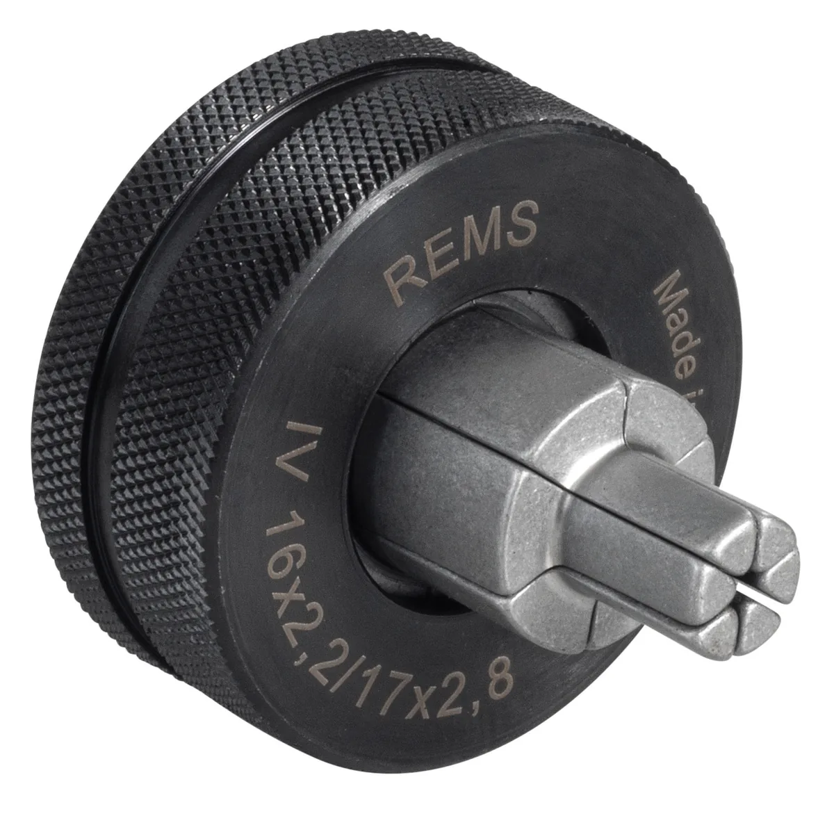Đầu nong loe ống REMS IV Ø16–Ø32 cho hệ IVT PRINETO — Đường kính ống Ø16 × 2,2 / Ø17 × 2,8 mm, Trọng lượng 140g