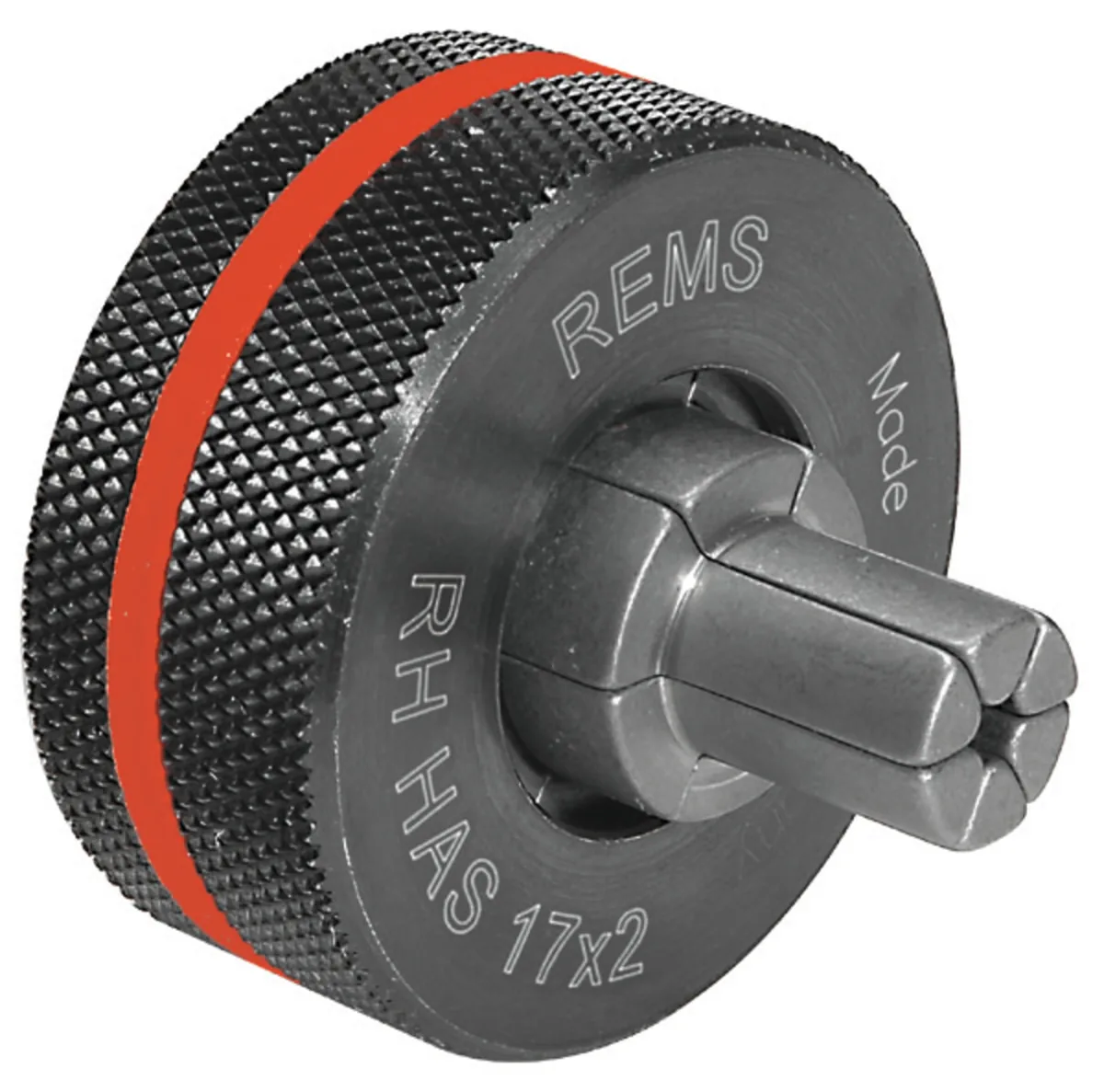 Đầu nong loe ống REMS RH HAS Ø17–Ø32 cho hệ REHAU RAUTHERM S — Đường kính ống Ø17 × 2,0 mm, Trọng lượng 160g