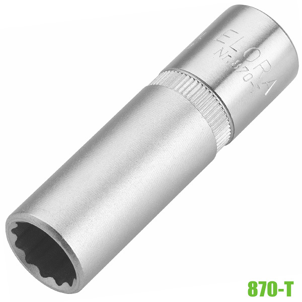 Đầu tuýp, socket 12 cạnh ELORA 870-T, từ 10mm-22mm.