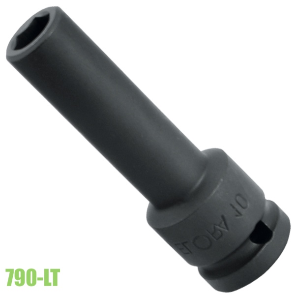 Đầu tuýp đen 6 cạnh ELORA 790LT, loại dài hệ inch và mét, 1/2 inch thumbnail 2