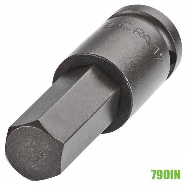 Đầu khẩu lục giác chìm Elora 790IN, vuông 1/2 inch.