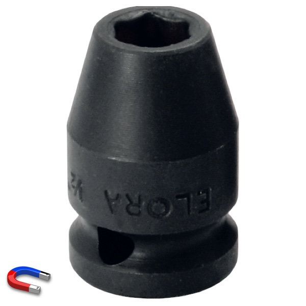 Đầu tuýp đen ELORA 790MG, có nam châm, đầu vuông 1/2 inch thumbnail 3