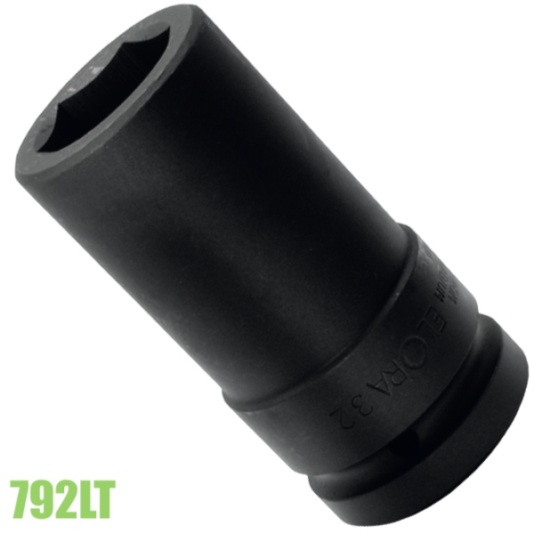 Đầu khầu đen 1 inch impact socket loại dài ELORA 792LT