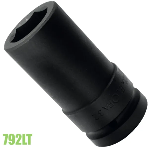 Đầu khầu đen 1 inch impact socket loại dài ELORA 792LT