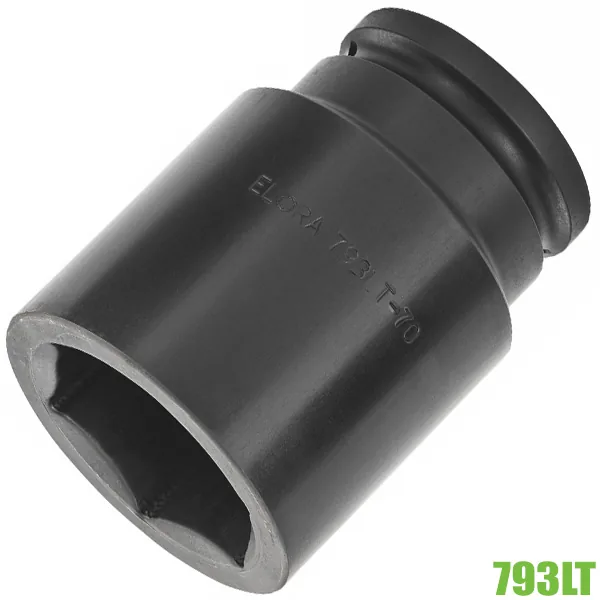 Đầu tuýp đen 6 cạnh hệ mét ELORA 793LT, đầu vuông 1.1/2 inch thumbnail 2