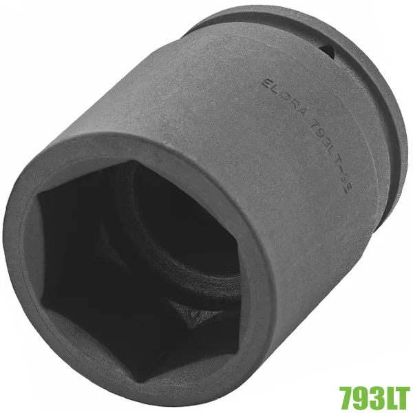 Đầu tuýp đen 6 cạnh hệ mét ELORA 793LT, đầu vuông 1.1/2 inch thumbnail 3
