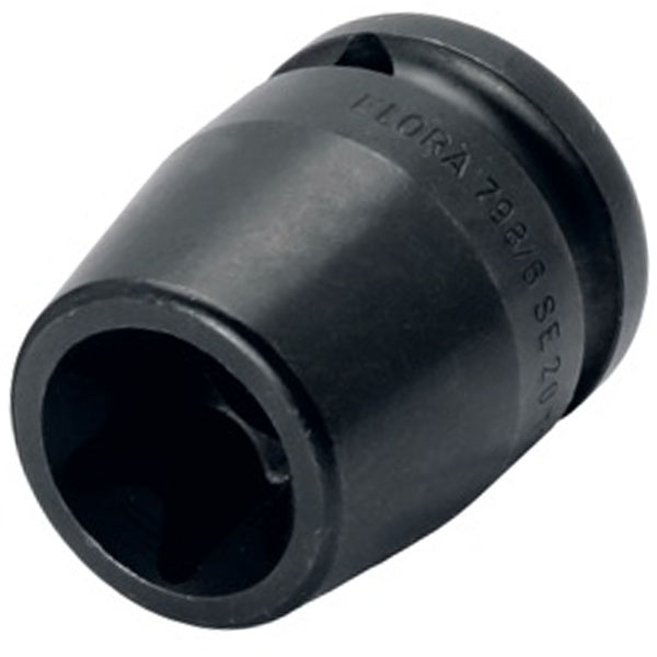 Đầu tuýp đen hình sao ELORA 798-E, dài 38mm, đầu vuông 1/2 inch