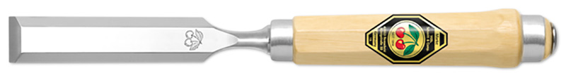 Đục gỗ phẳng 1002, cán gỗ bát giác, đai sắt. Kirschen Germany