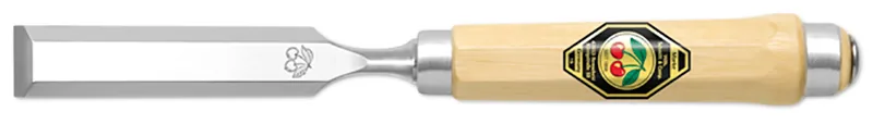 Đục gỗ phẳng 1002, cán gỗ bát giác, đai sắt. Kirschen Germany