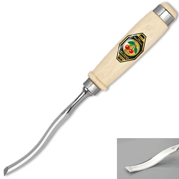 Đục gỗ thân lưỡi cong Kirschen 1051, cán tiện tròn thumbnail 2
