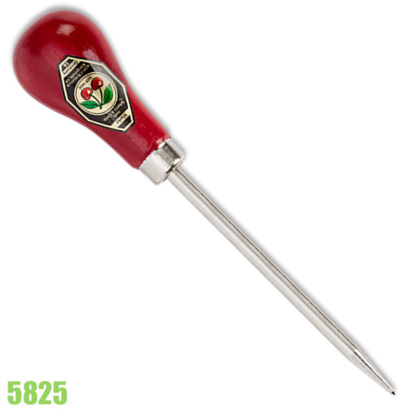 Dùi nhọn 6mm Kirschen 5825, cán bằng gỗ. Made in Germanny