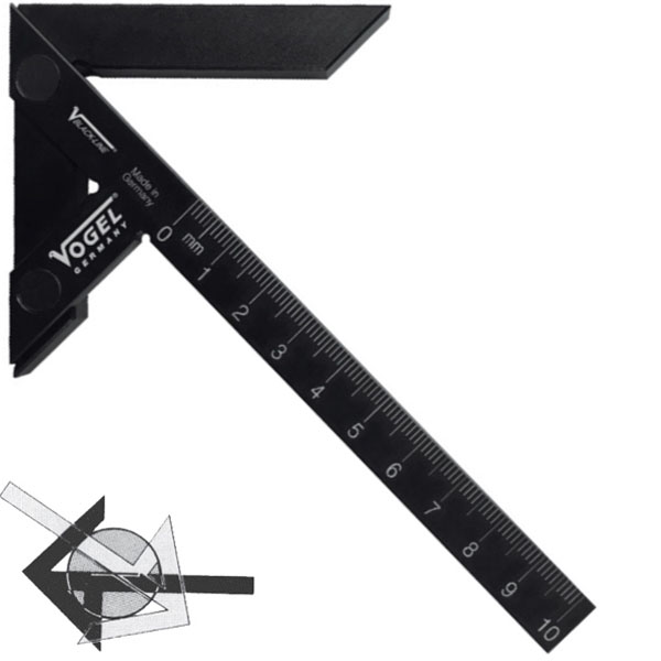 Thước eke nhôm xác định tâm 100 x 70mm