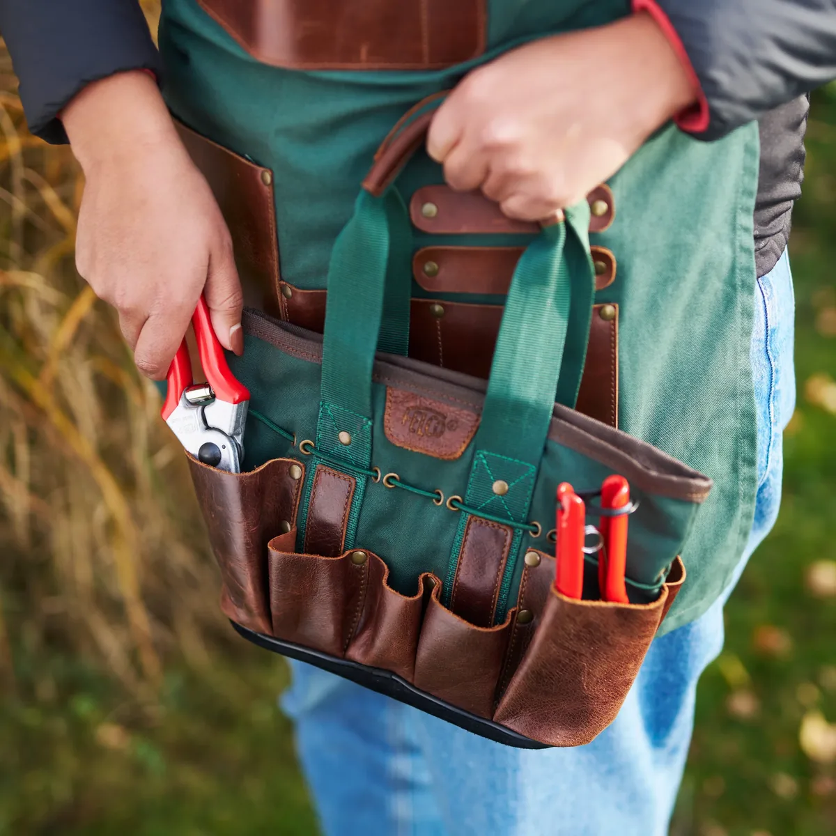Gardening tool bag FELCO 482 canvas leather thumbnail 3