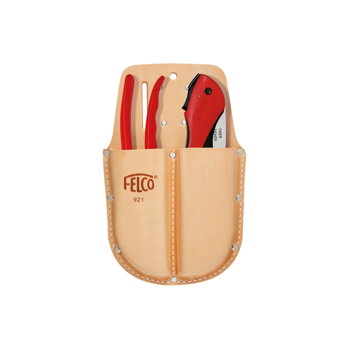 Werkzeugtasche - Ledertasche doppelt FELCO 921 für Astscheren thumbnail 2