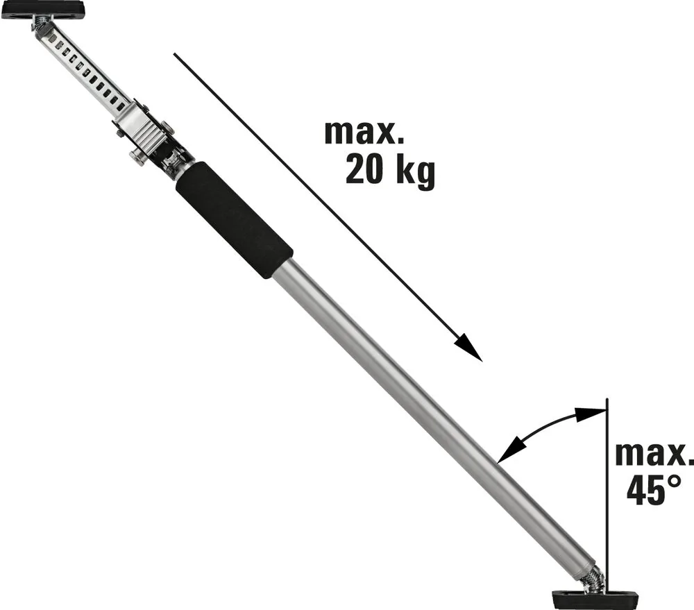 Cây chống BESSEY ST250, phạm vi điều chỉnh 1450–2500 mm, dùng cho làm trần, la phông, sàn, nội thất thumbnail 3