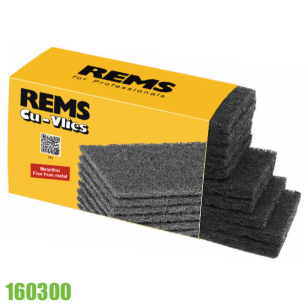 Hộp bùi nhùi làm sạch mối hàn đồng Cu Vlies REMS 160300.