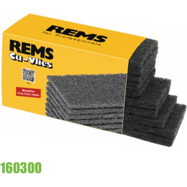 Hộp bùi nhùi làm sạch mối hàn đồng Cu Vlies REMS 160300.