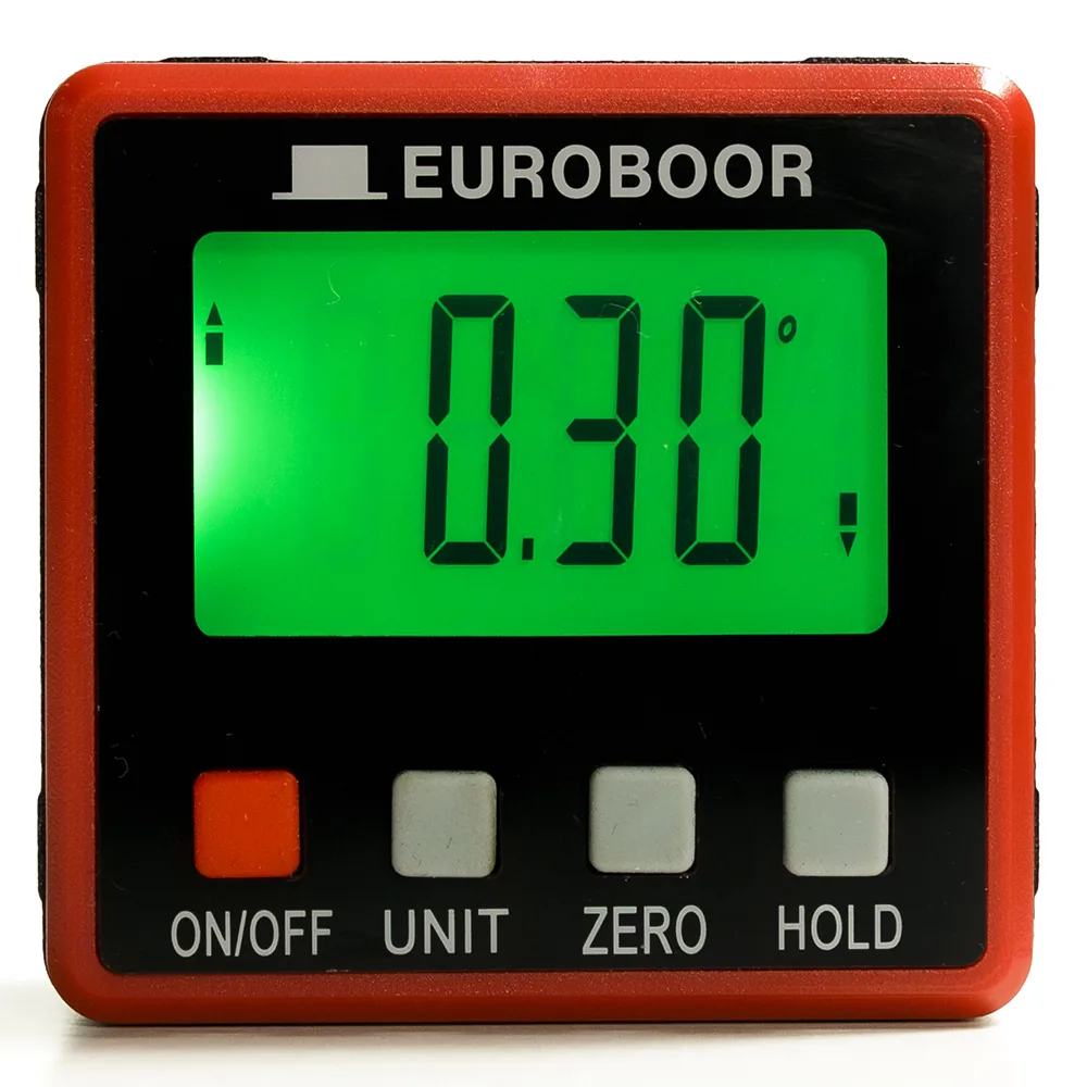 Thước thủy điện tử Euroboor MLB.90 có từ tính, 90 độ, đo góc nghiêng thumbnail 2