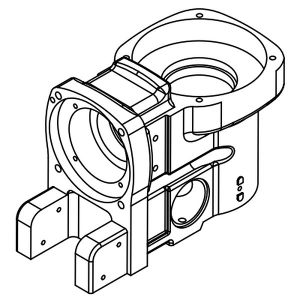 Gear box. Euroboor 036.0001 - mm (metric), drilling