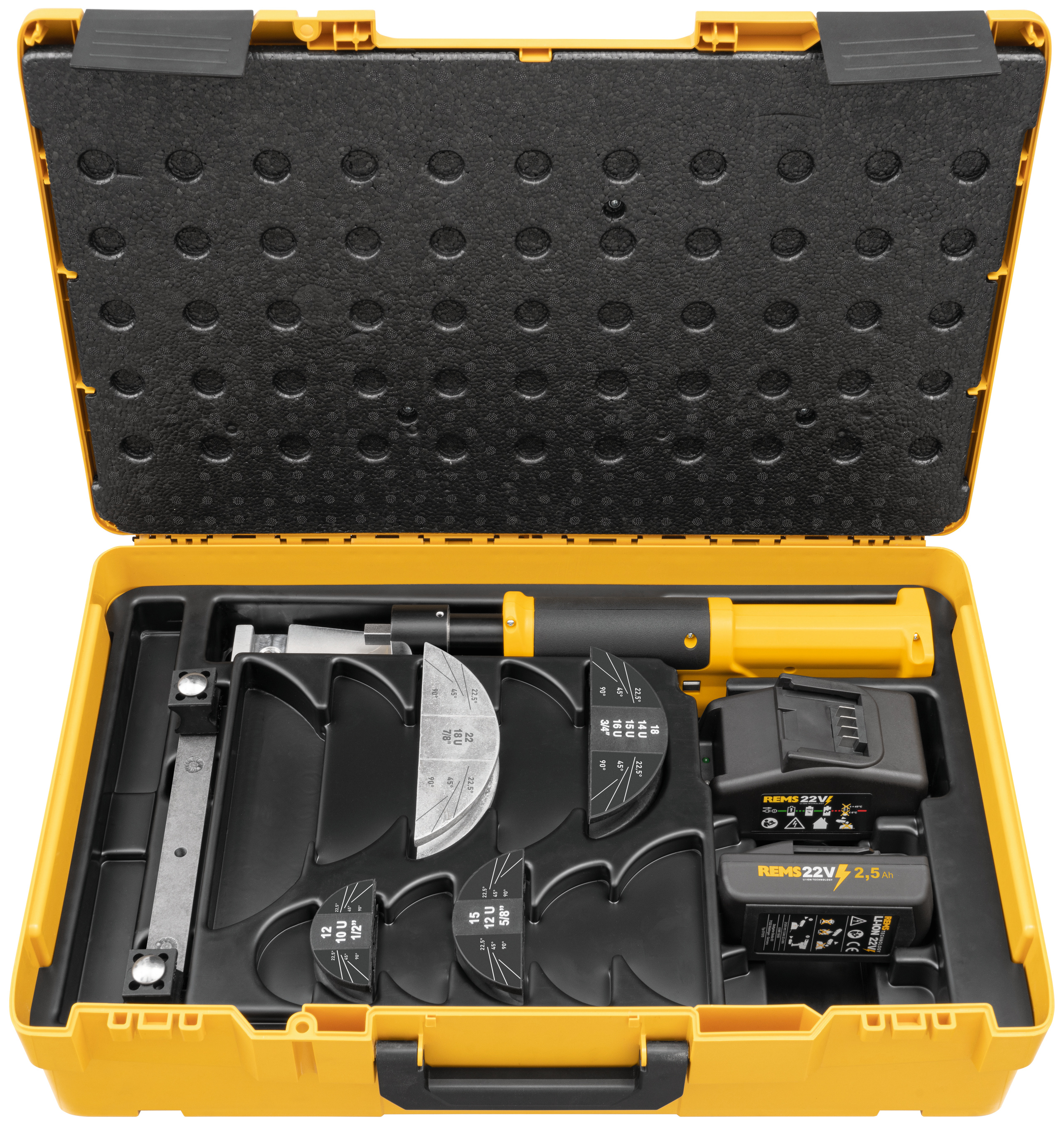 Bộ uốn ống cầm tay REMS Hydro-Swing bằng thủy lực 22V 12+15+18+22 / 1/2+5/8+3/4+7/8" REMS 153410 RX220 thumbnail 2