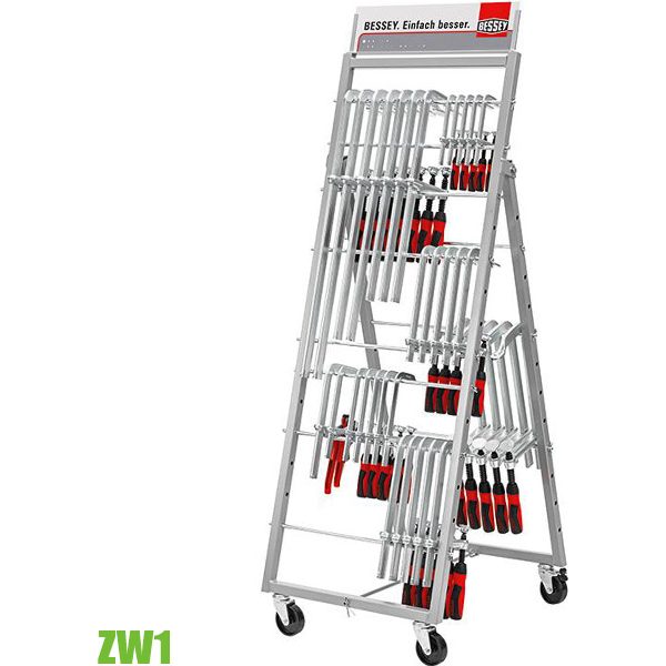 Kệ treo kẹp gỗ ZW1, dụng cụ ngành mộc 34 chi tiết Bessey