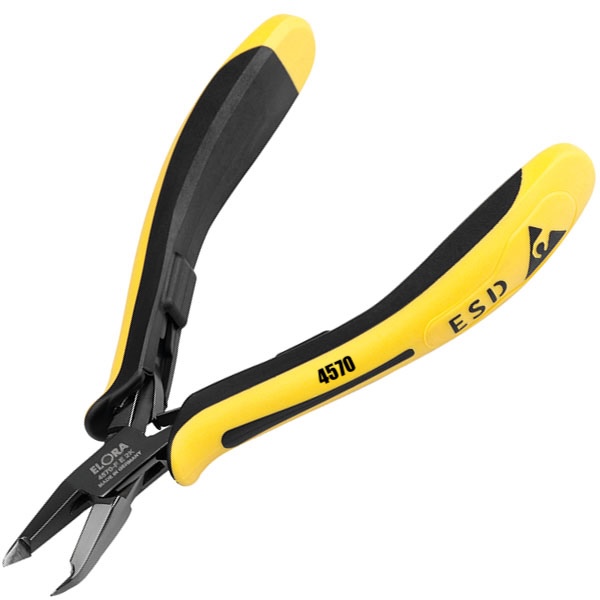 Kềm cắt linh kiện ELORA 4570-FE2K, mũi tỉa nhỏ, lưỡi cắt vát mép