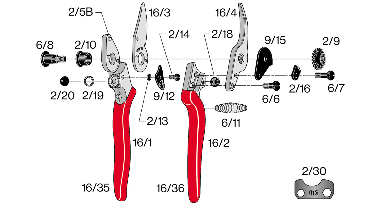 Phụ tùng thay thế kéo cắt cành Felco 16