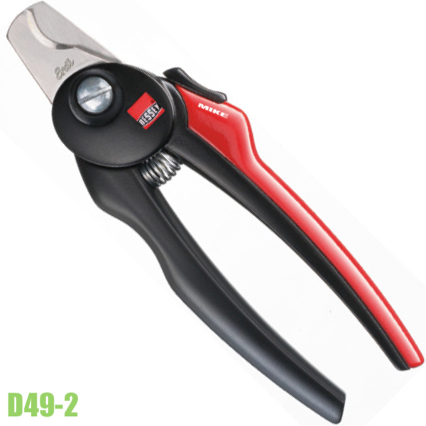 Kéo cắt cáp điện chuyên dụng Ø10mm D49-2, luỡi inox của BESSEY