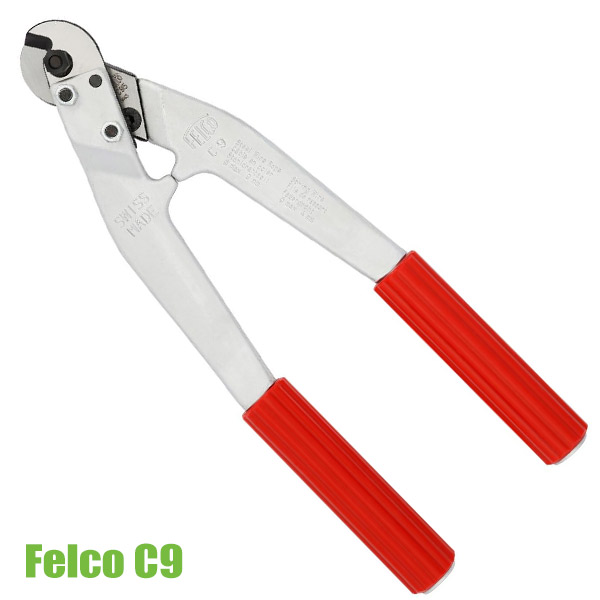 Kéo cắt cáp thép FELCO C9, đường kính tới 9mm, dùng 2 tay