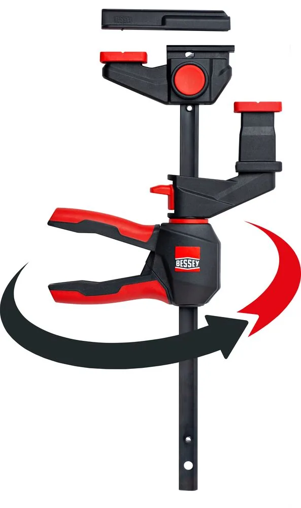 Bộ kẹp bàn xoay 360 độ cho thanh dẫn hướng BESSEY EZR360, ngàm mở 150mm, lực kẹp 750N thumbnail 2