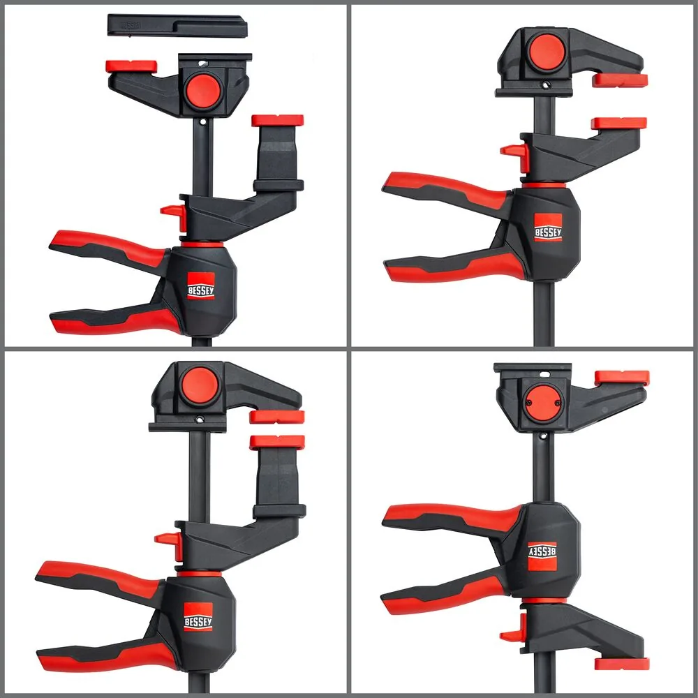 Bộ kẹp bàn xoay 360 độ cho thanh dẫn hướng BESSEY EZR360, ngàm mở 150mm, lực kẹp 750N thumbnail 5