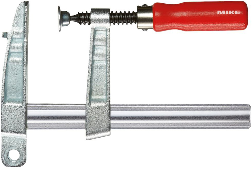 Kẹp nối tiếp địa BESSEY LP/TP, kiểu chữ F, tay quay cán gỗ