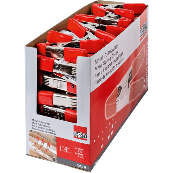 Kẹp lò xo XM5EU trong trình bày BESSEY XM3EU-Display - 285x135x195