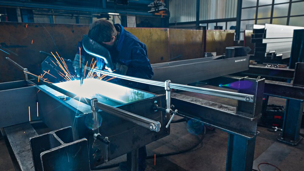 Kẹp phôi hàn BESSEY GSV300M, hoán đổi trong ngoài